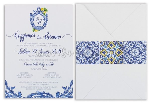 Blue porcelain design