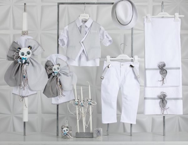 Set Silvio-Bianco white-grey