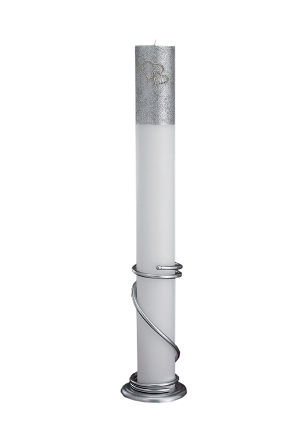 15Χ140CM ΜΑΣΙΦ ΚΕΡΙ ΜΕ ΓΚΛΙΤΕΡ & ΜΙΑ ΔΙΠΛΗ ΚΑΡΔΙΑ